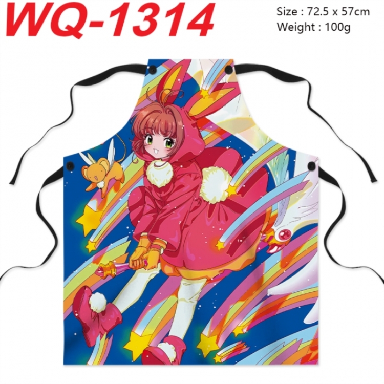 Card Captor Sakura Anime full-color printed apron 72.5x57cm