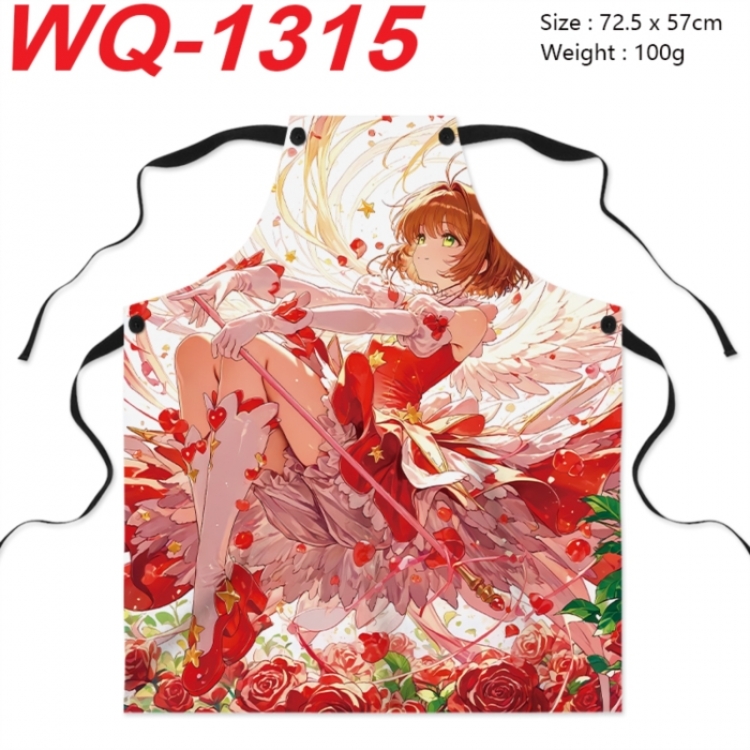 Card Captor Sakura Anime full-color printed apron 72.5x57cm