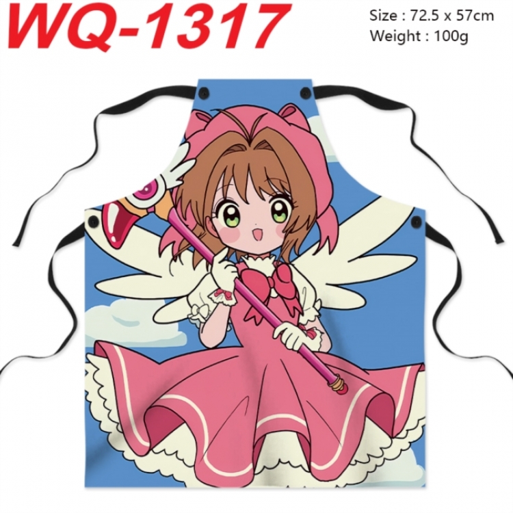 Card Captor Sakura Anime full-color printed apron 72.5x57cm