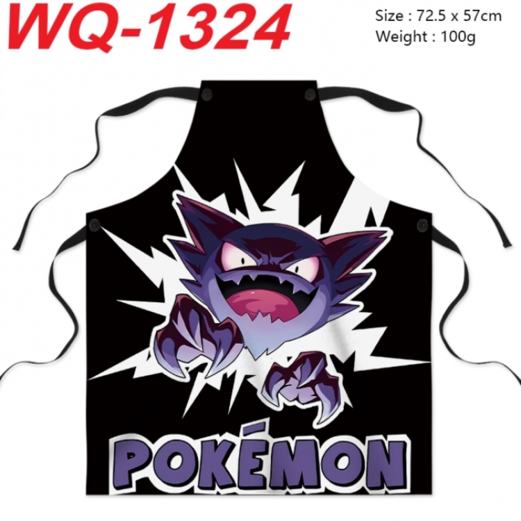 Pokemon Anime full-color printed apron 72.5x57cm