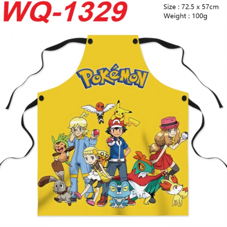 Pokemon Anime full-color printed apron 72.5x57cm