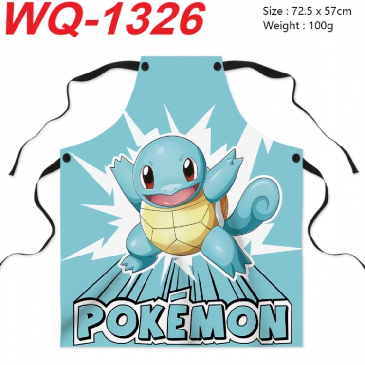 Pokemon Anime full-color printed apron 72.5x57cm