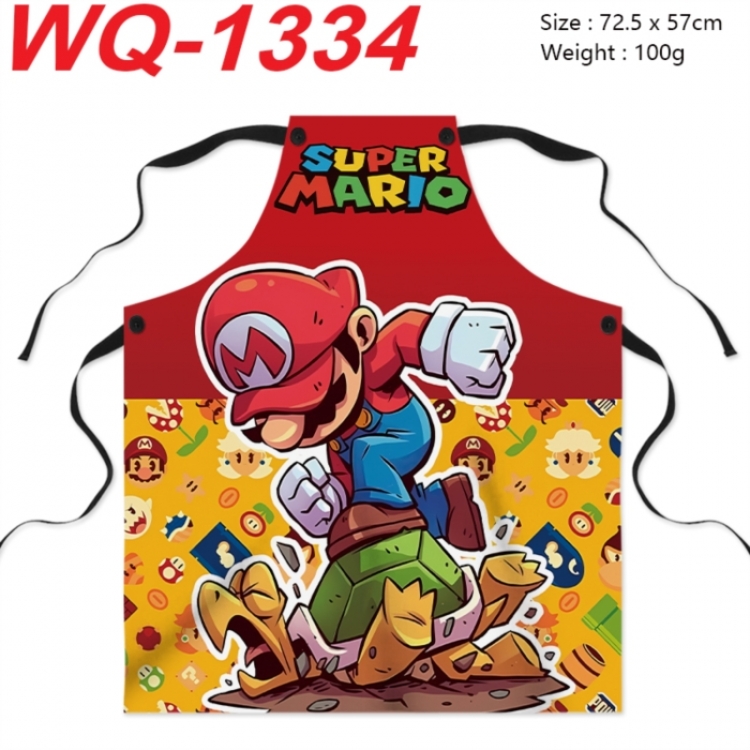 Super Mario Anime full-color printed apron 72.5x57cm