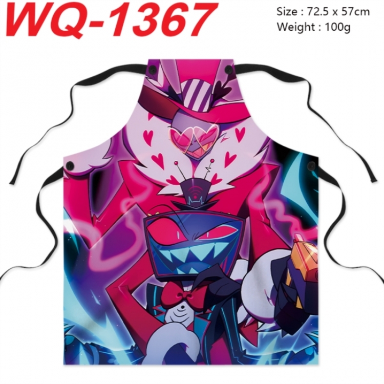 Hazbin Hotel Anime full-color printed apron 72.5x57cm