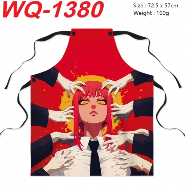 Chainsaw Man Anime full-color printed apron 72.5x57cm