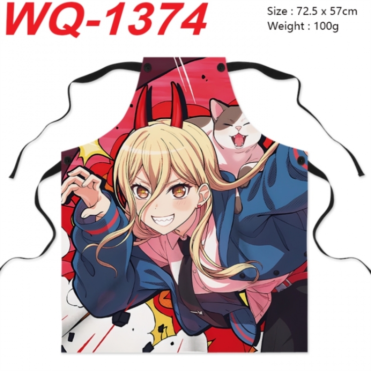 Chainsaw Man Anime full-color printed apron 72.5x57cm