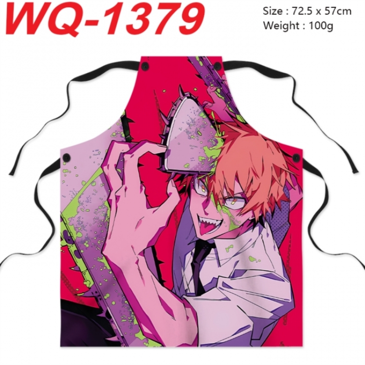 Chainsaw Man Anime full-color printed apron 72.5x57cm