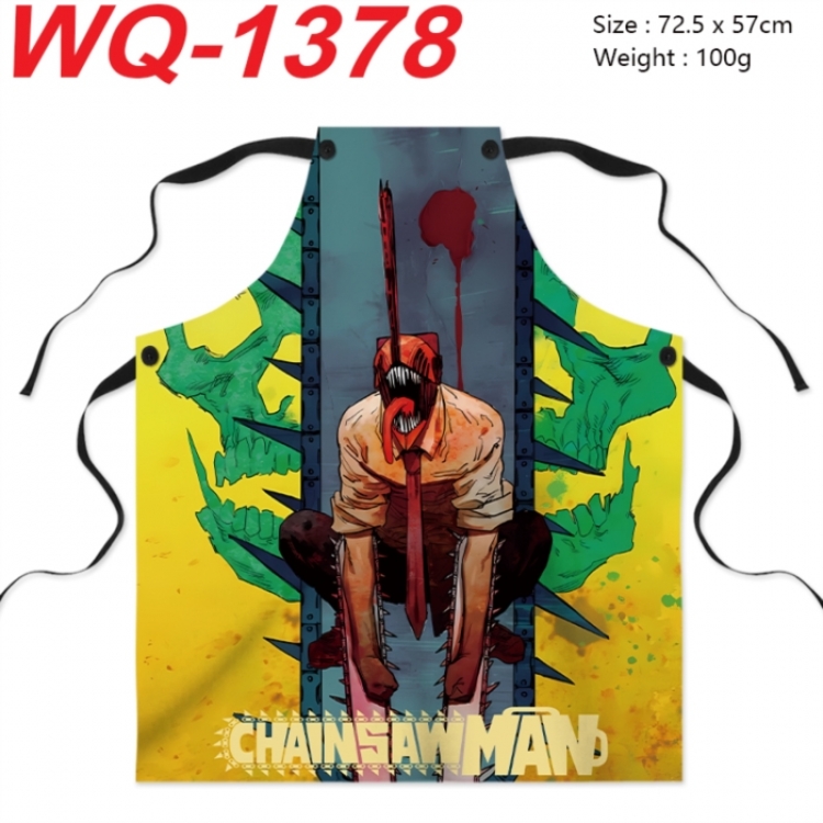Chainsaw Man Anime full-color printed apron 72.5x57cm