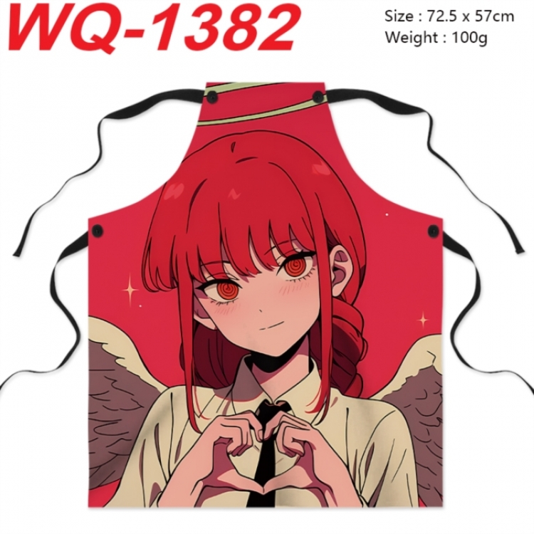 Chainsaw Man Anime full-color printed apron 72.5x57cm