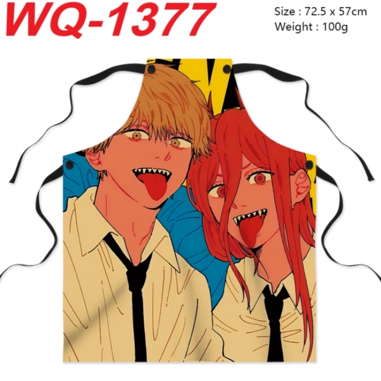 Chainsaw Man Anime full-color printed apron 72.5x57cm