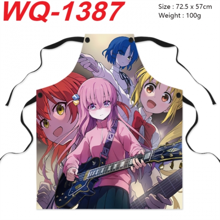 BOCCHI THE ROCK! Anime full-color printed apron 72.5x57cm