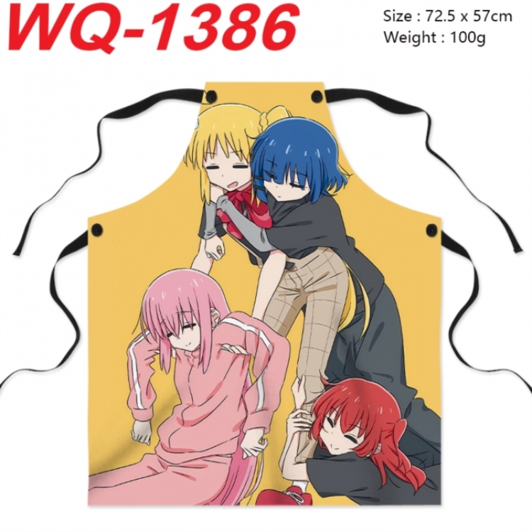 BOCCHI THE ROCK! Anime full-color printed apron 72.5x57cm