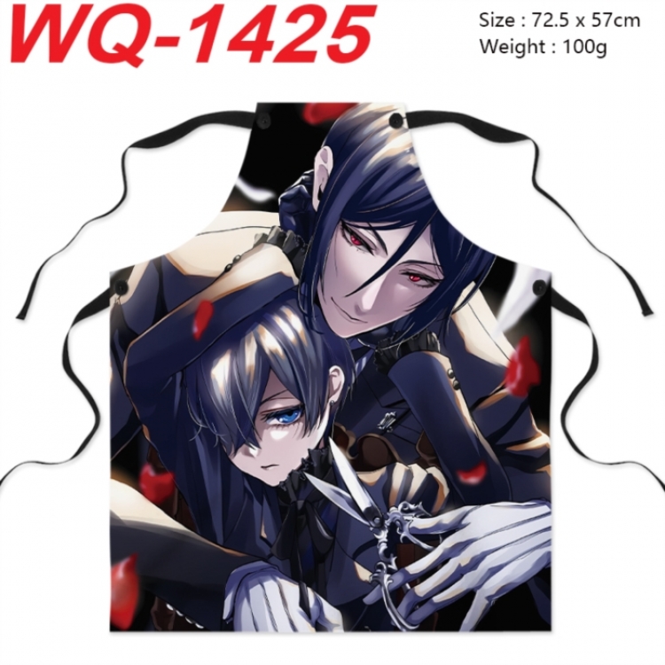 Kuroshitsuji Anime full-color printed apron 72.5x57cm