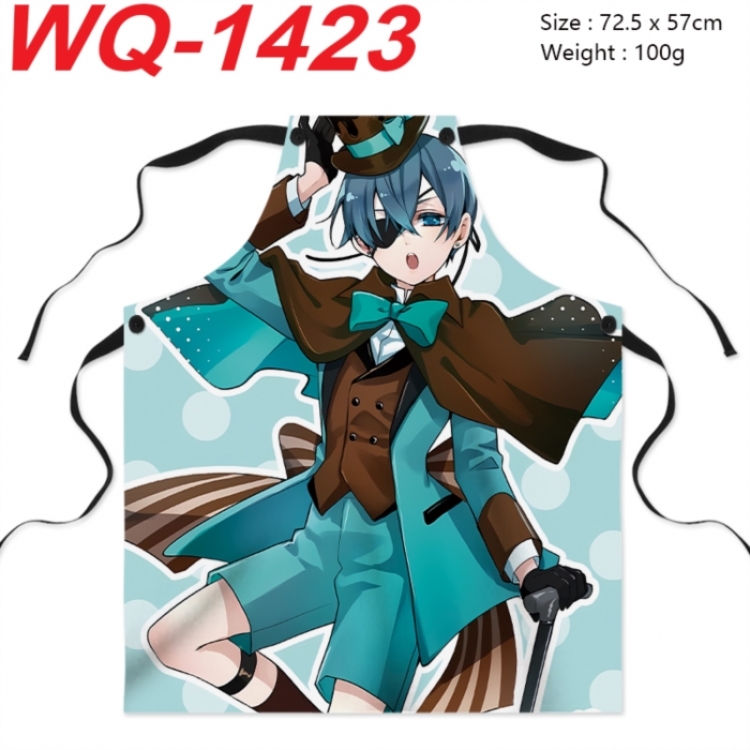 Kuroshitsuji Anime full-color printed apron 72.5x57cm