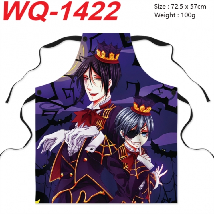 Kuroshitsuji Anime full-color printed apron 72.5x57cm