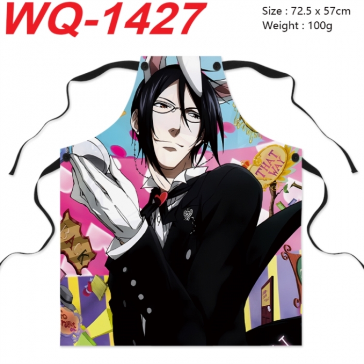 Kuroshitsuji Anime full-color printed apron 72.5x57cm