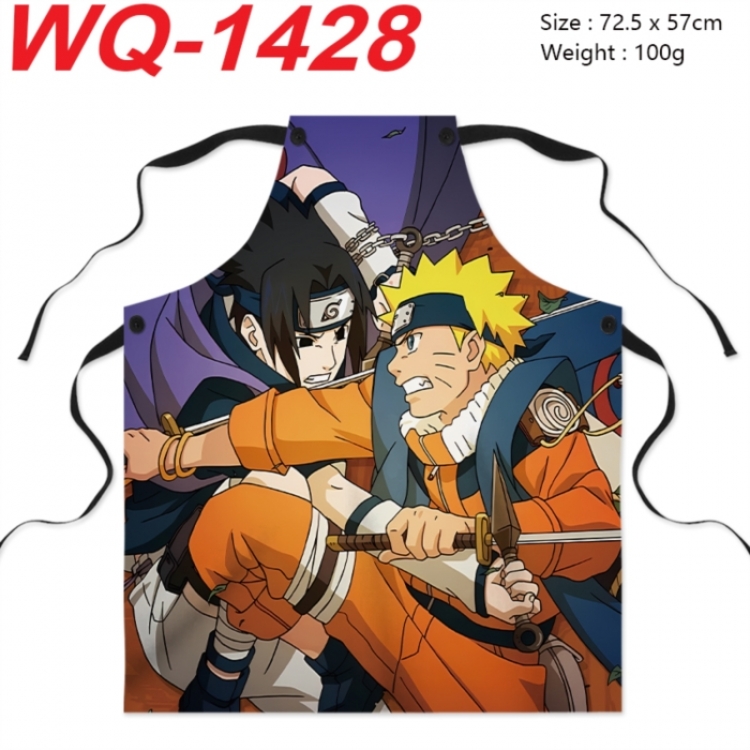 Naruto Anime full-color printed apron 72.5x57cm