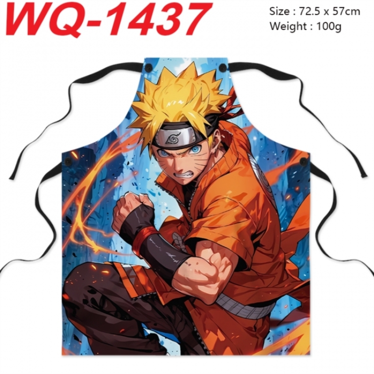 Naruto Anime full-color printed apron 72.5x57cm