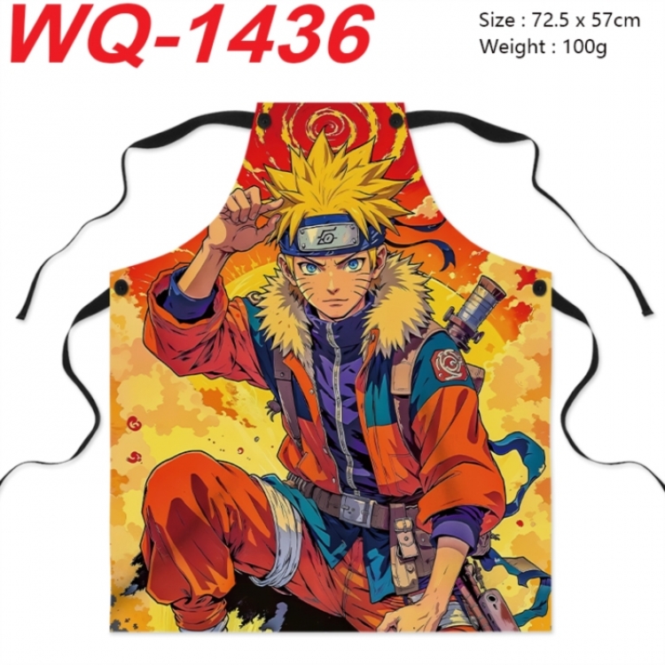Naruto Anime full-color printed apron 72.5x57cm