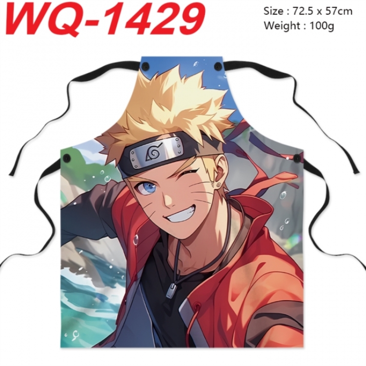 Naruto Anime full-color printed apron 72.5x57cm