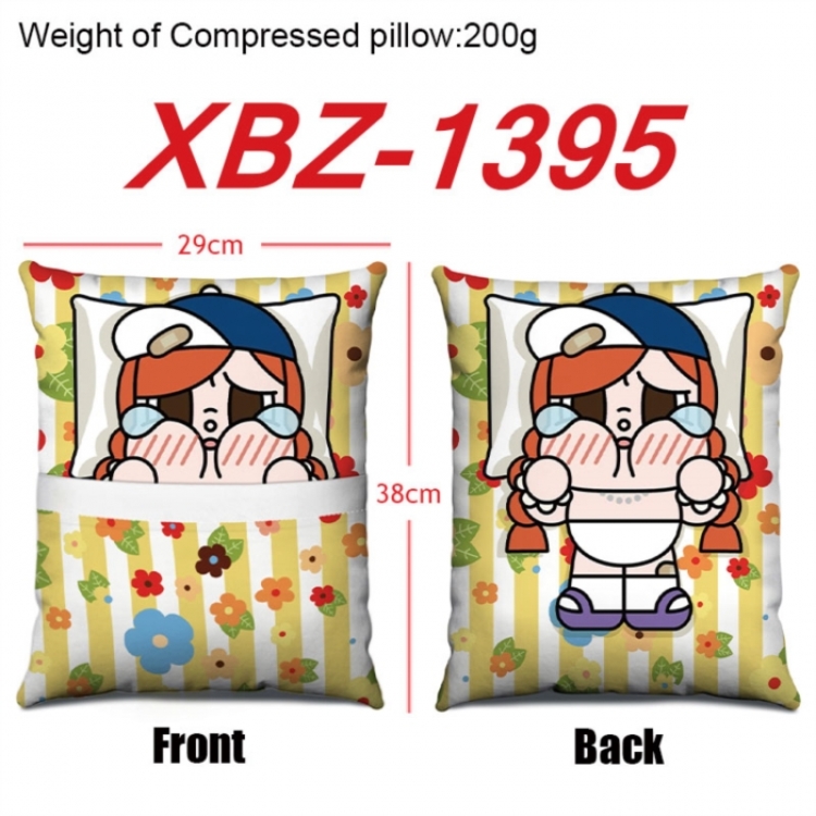 CryBaby Anime Square Crystal Velvet Pillow 29X38cm
