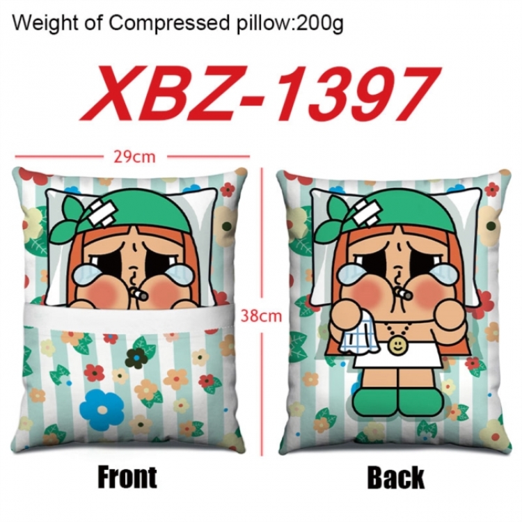 CryBaby Anime Square Crystal Velvet Pillow 29X38cm