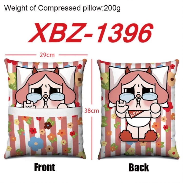 CryBaby Anime Square Crystal Velvet Pillow 29X38cm