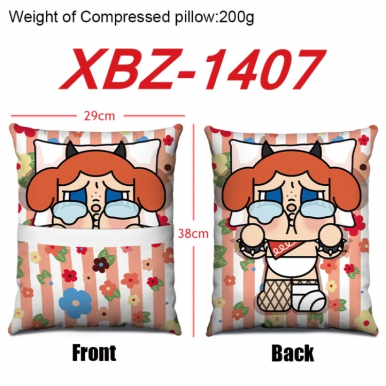 CryBaby Anime Square Crystal Velvet Pillow 29X38cm