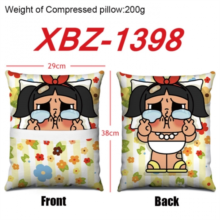 CryBaby Anime Square Crystal Velvet Pillow 29X38cm