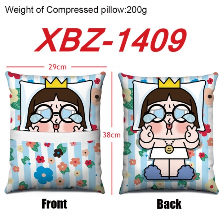CryBaby Anime Square Crystal Velvet Pillow 29X38cm