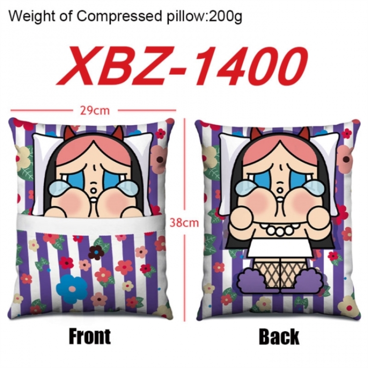 CryBaby Anime Square Crystal Velvet Pillow 29X38cm