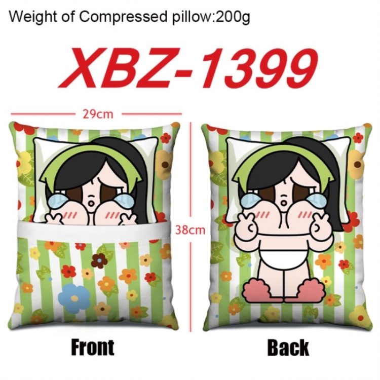 CryBaby Anime Square Crystal Velvet Pillow 29X38cm