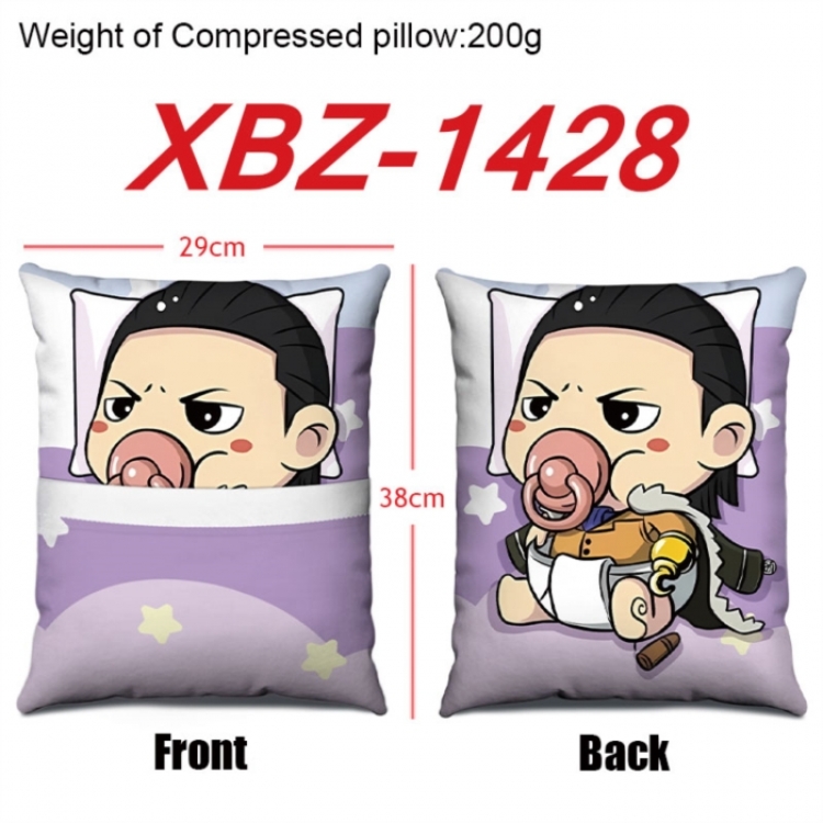 One Piece Anime Square Crystal Velvet Pillow 29X38cm