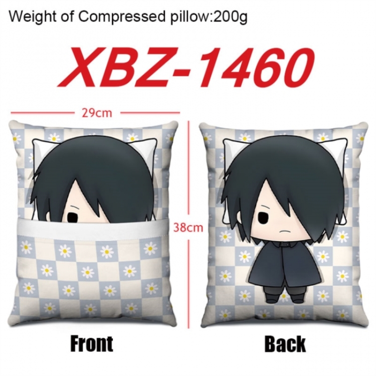 Naruto Anime Square Crystal Velvet Pillow 29X38cm
