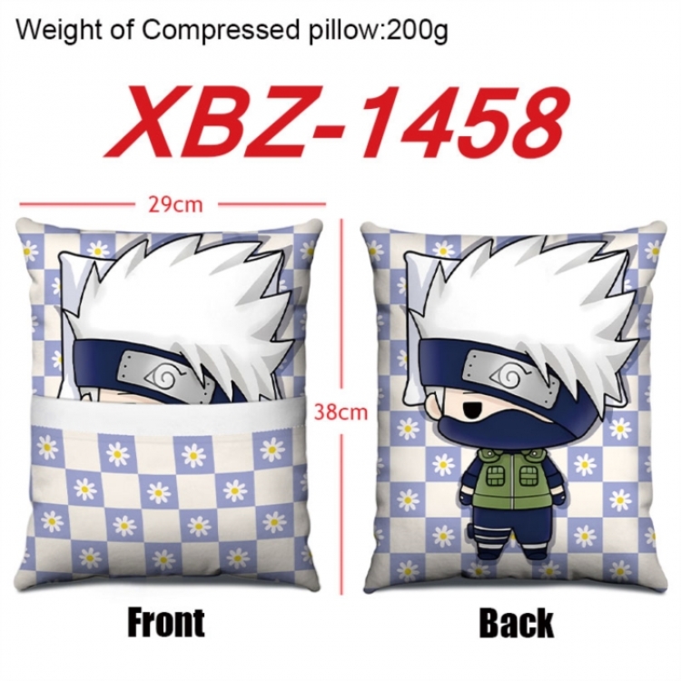 Naruto Anime Square Crystal Velvet Pillow 29X38cm