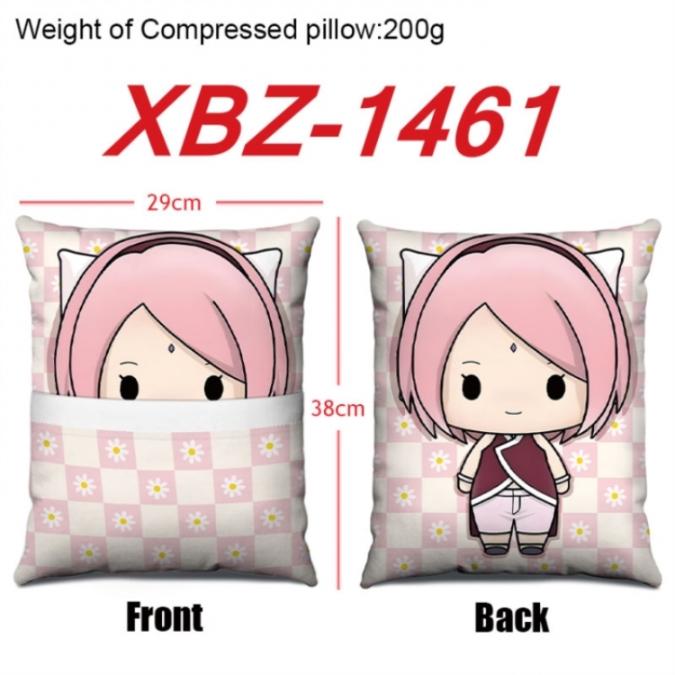 Naruto Anime Square Crystal Velvet Pillow 29X38cm