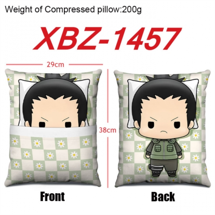 Naruto Anime Square Crystal Velvet Pillow 29X38cm