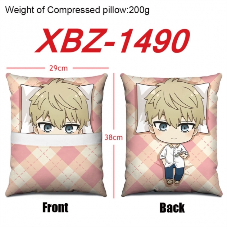 SPY×FAMILY Anime Square Crystal Velvet Pillow 29X38cm