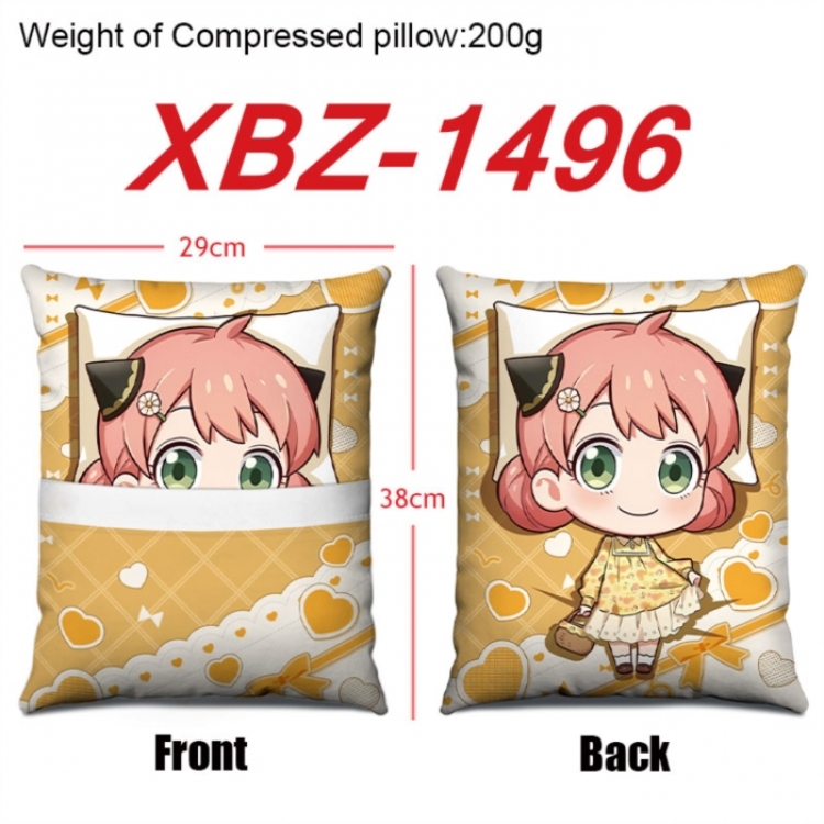 SPY×FAMILY Anime Square Crystal Velvet Pillow 29X38cm