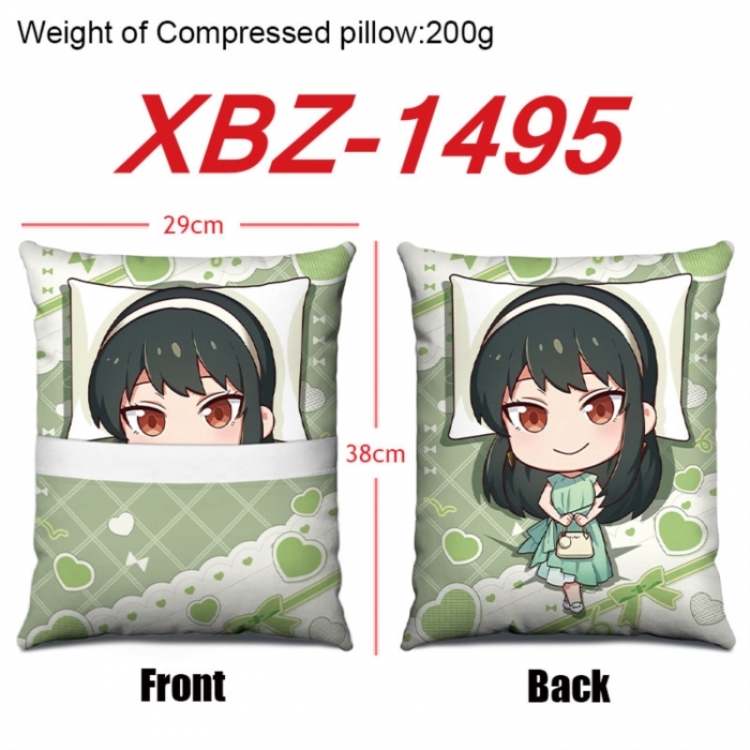 SPY×FAMILY Anime Square Crystal Velvet Pillow 29X38cm
