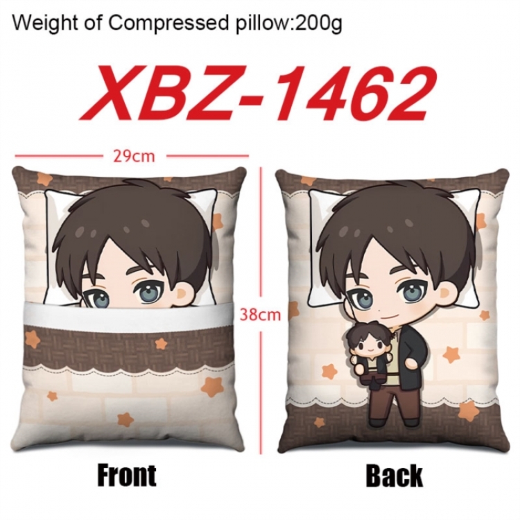Shingeki no Kyojin Anime Square Crystal Velvet Pillow 29X38cm