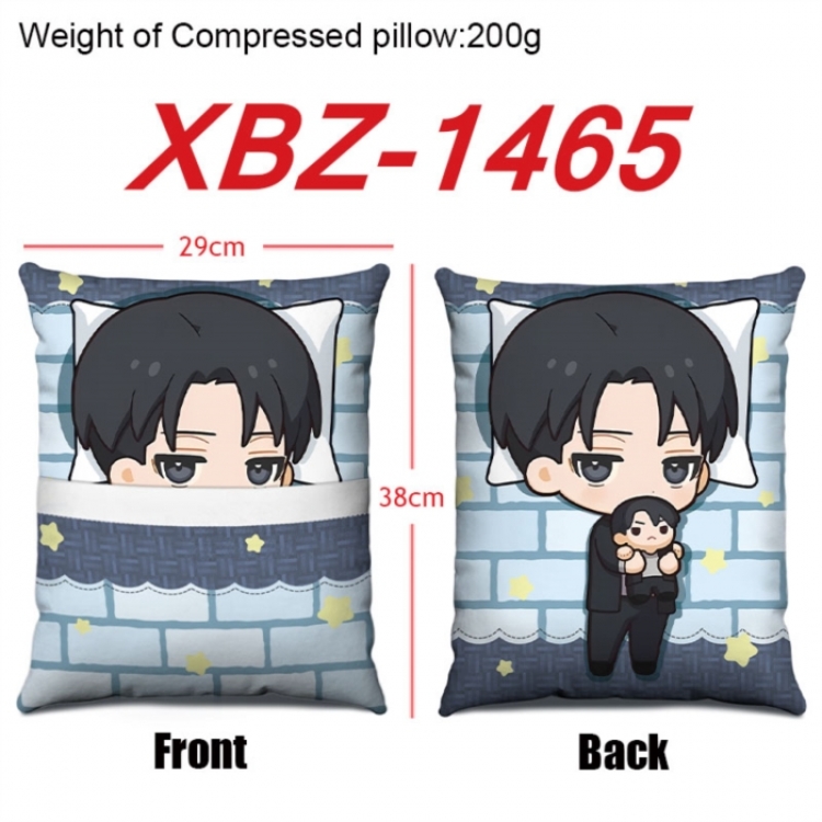 Shingeki no Kyojin Anime Square Crystal Velvet Pillow 29X38cm