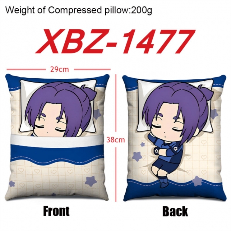 BLUE LOCK  Anime Square Crystal Velvet Pillow 29X38cm