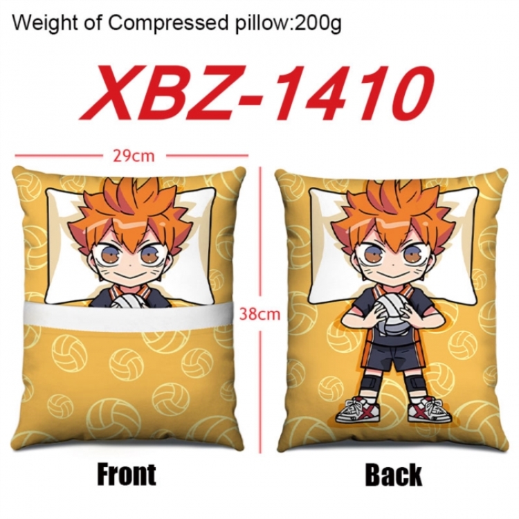 Haikyuu!! Anime Square Crystal Velvet Pillow 29X38cm
