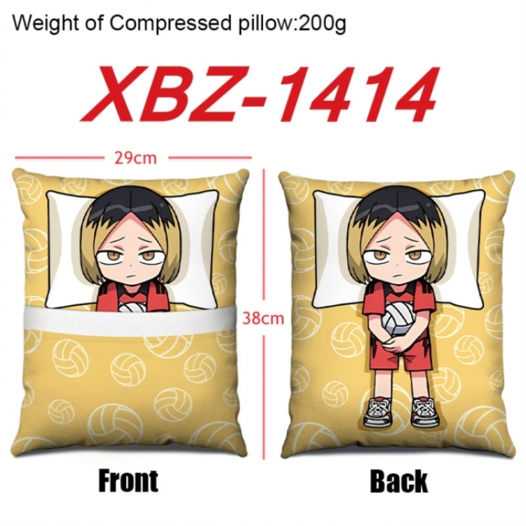 Haikyuu!! Anime Square Crystal Velvet Pillow 29X38cm