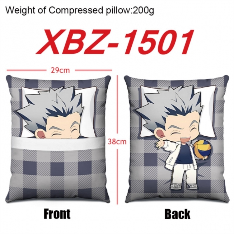 Haikyuu!! Anime Square Crystal Velvet Pillow 29X38cm