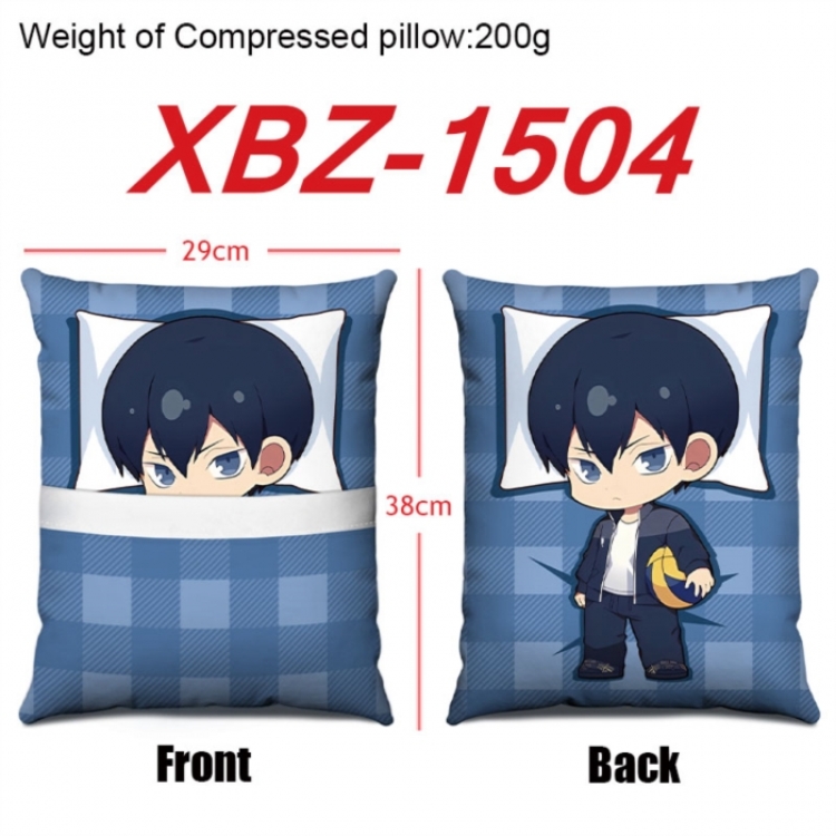 Haikyuu!! Anime Square Crystal Velvet Pillow 29X38cm