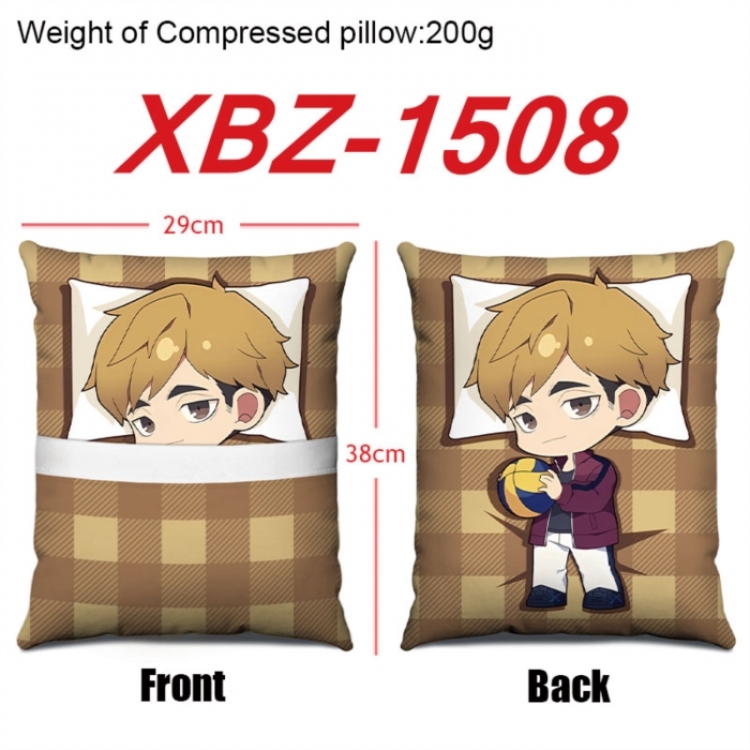 Haikyuu!! Anime Square Crystal Velvet Pillow 29X38cm
