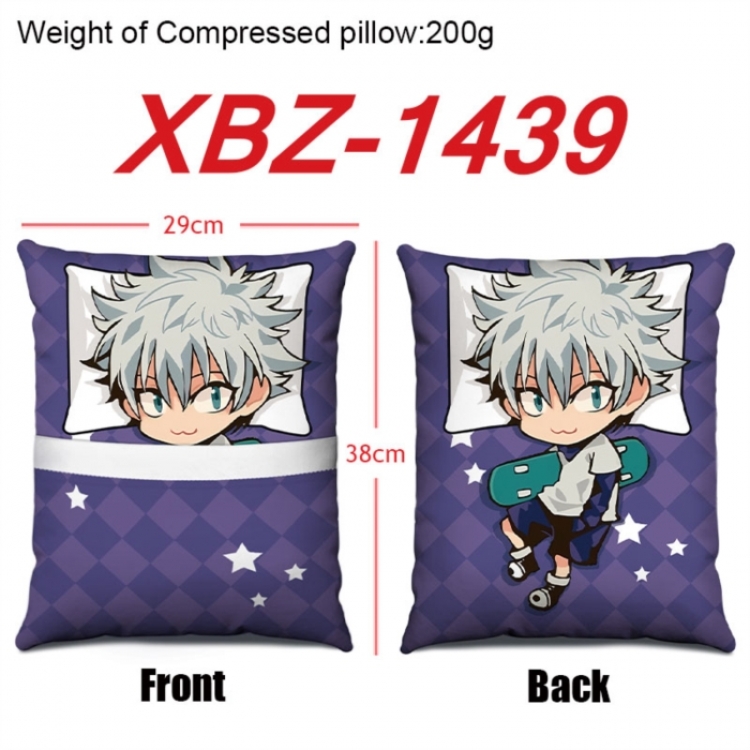 HunterXHunter Anime Square Crystal Velvet Pillow 29X38cm