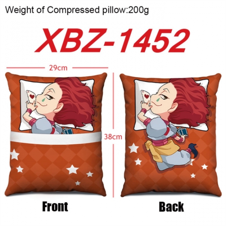 HunterXHunter Anime Square Crystal Velvet Pillow 29X38cm